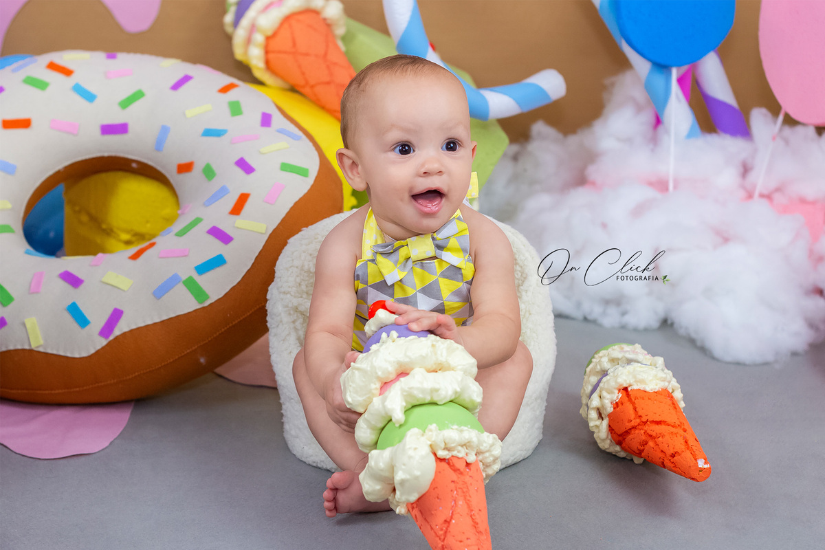 Mundo doce - Mini Sessão Dia das Crianças - On Click Fotografia 