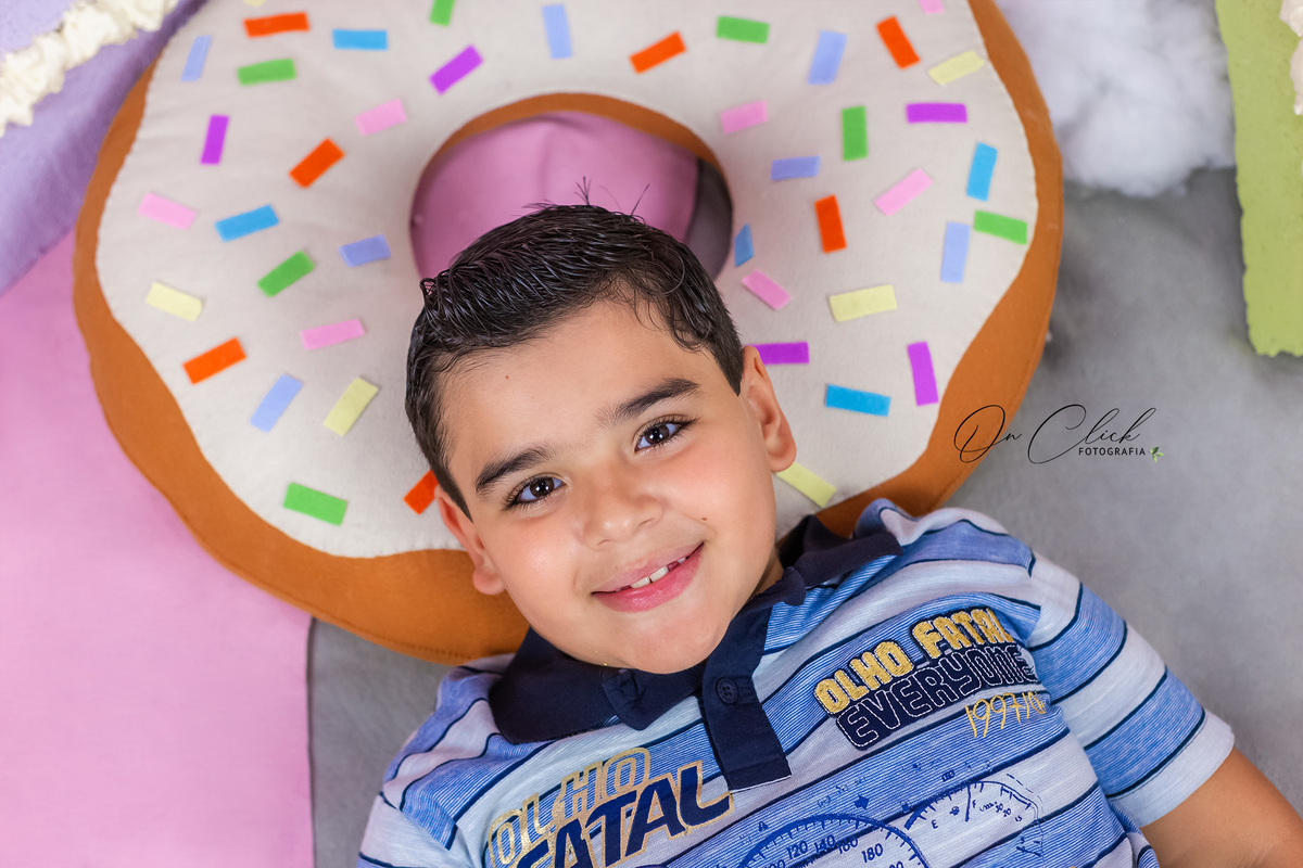 Mundo doce - Mini Sessão Dia das Crianças - On Click Fotografia 