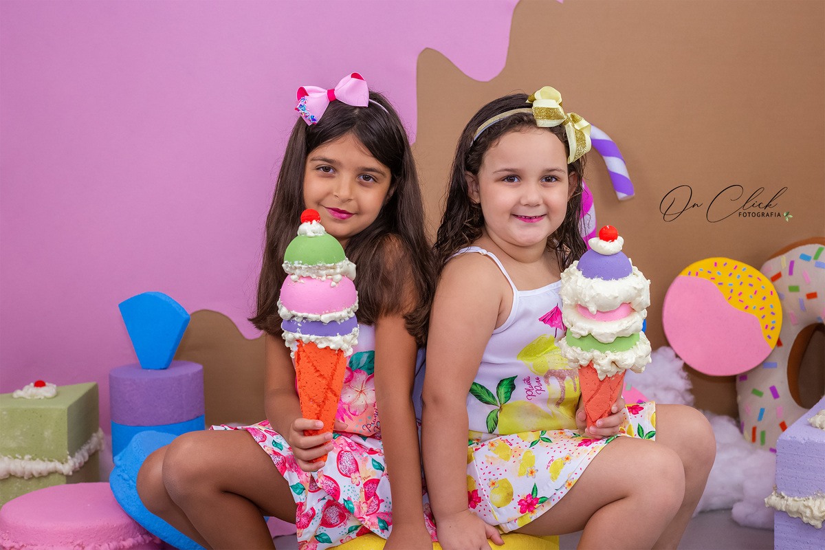 Mundo doce - Mini Sessão Dia das Crianças - On Click Fotografia 