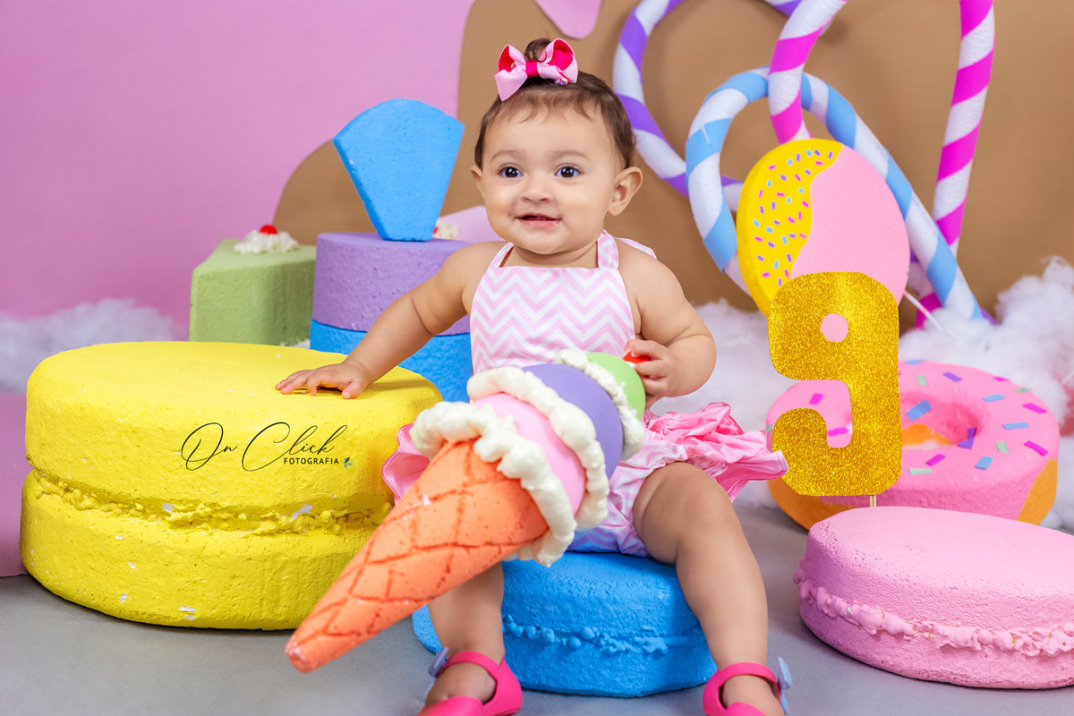 Mundo doce - Mini Sessão Dia das Crianças - On Click Fotografia 