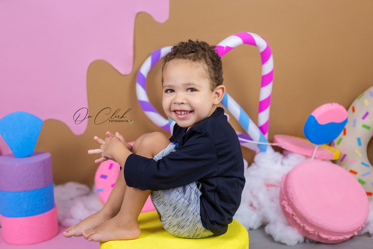 Mundo doce - Mini Sessão Dia das Crianças - On Click Fotografia 