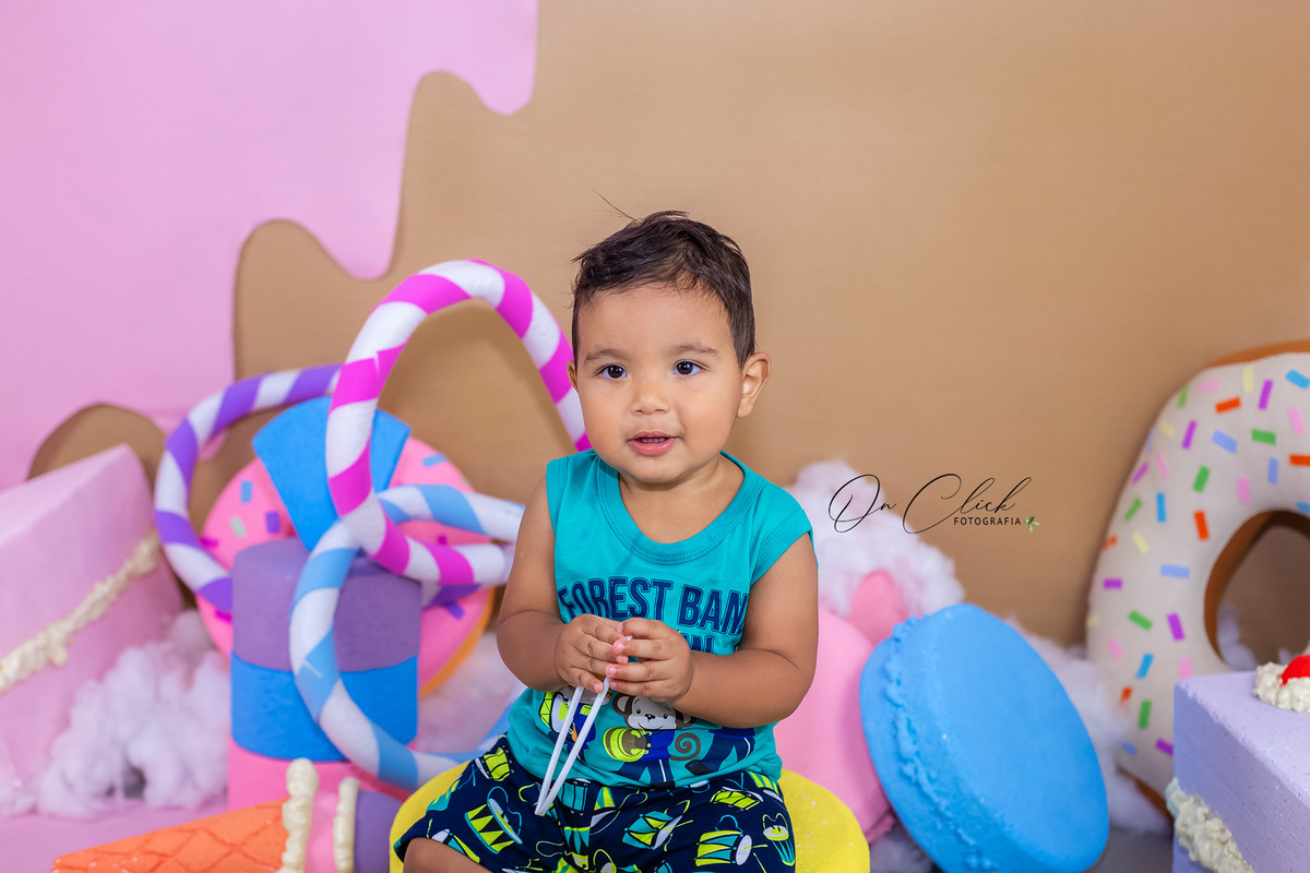 Mundo doce - Mini Sessão Dia das Crianças - On Click Fotografia 