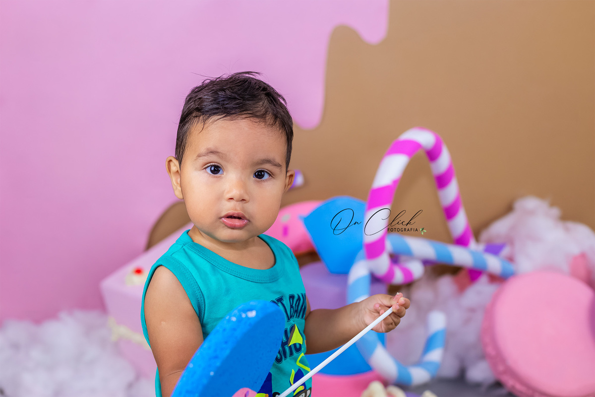 Mundo doce - Mini Sessão Dia das Crianças - On Click Fotografia 