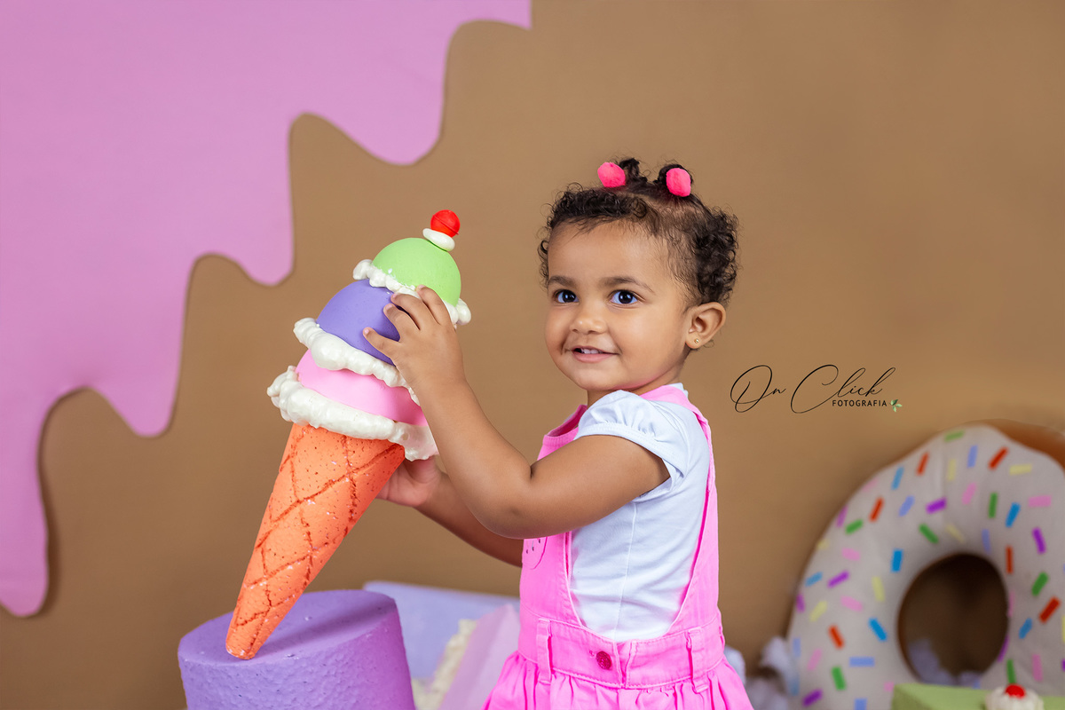 Mundo doce - Mini Sessão Dia das Crianças - On Click Fotografia 
