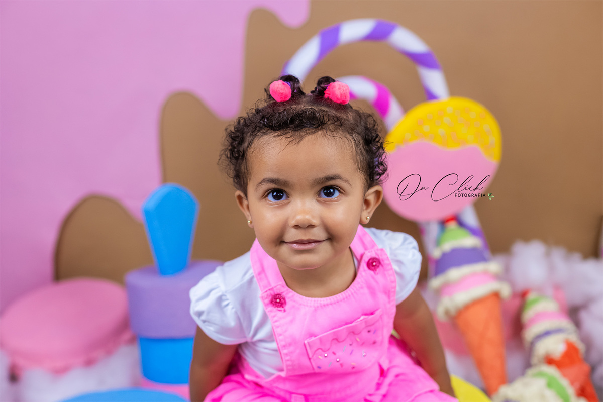 Mundo doce - Mini Sessão Dia das Crianças - On Click Fotografia 
