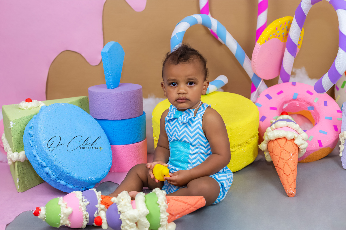 Mundo doce - Mini Sessão Dia das Crianças - On Click Fotografia 