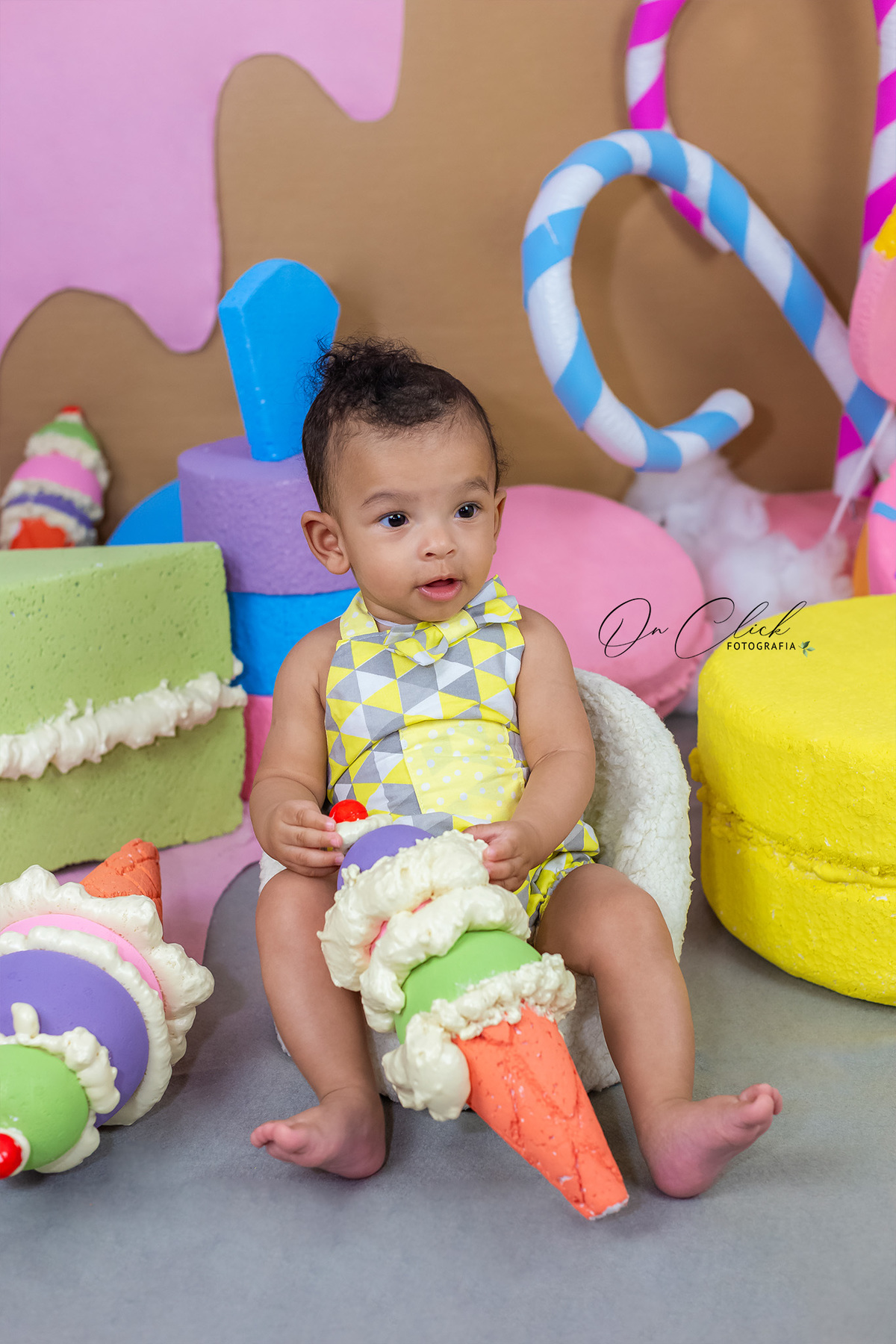 Mundo doce - Mini Sessão Dia das Crianças - On Click Fotografia 