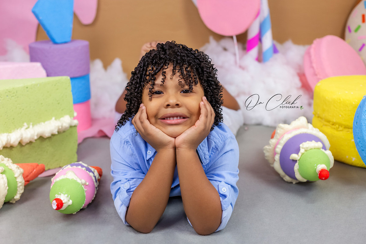 Mundo doce - Mini Sessão Dia das Crianças - On Click Fotografia 