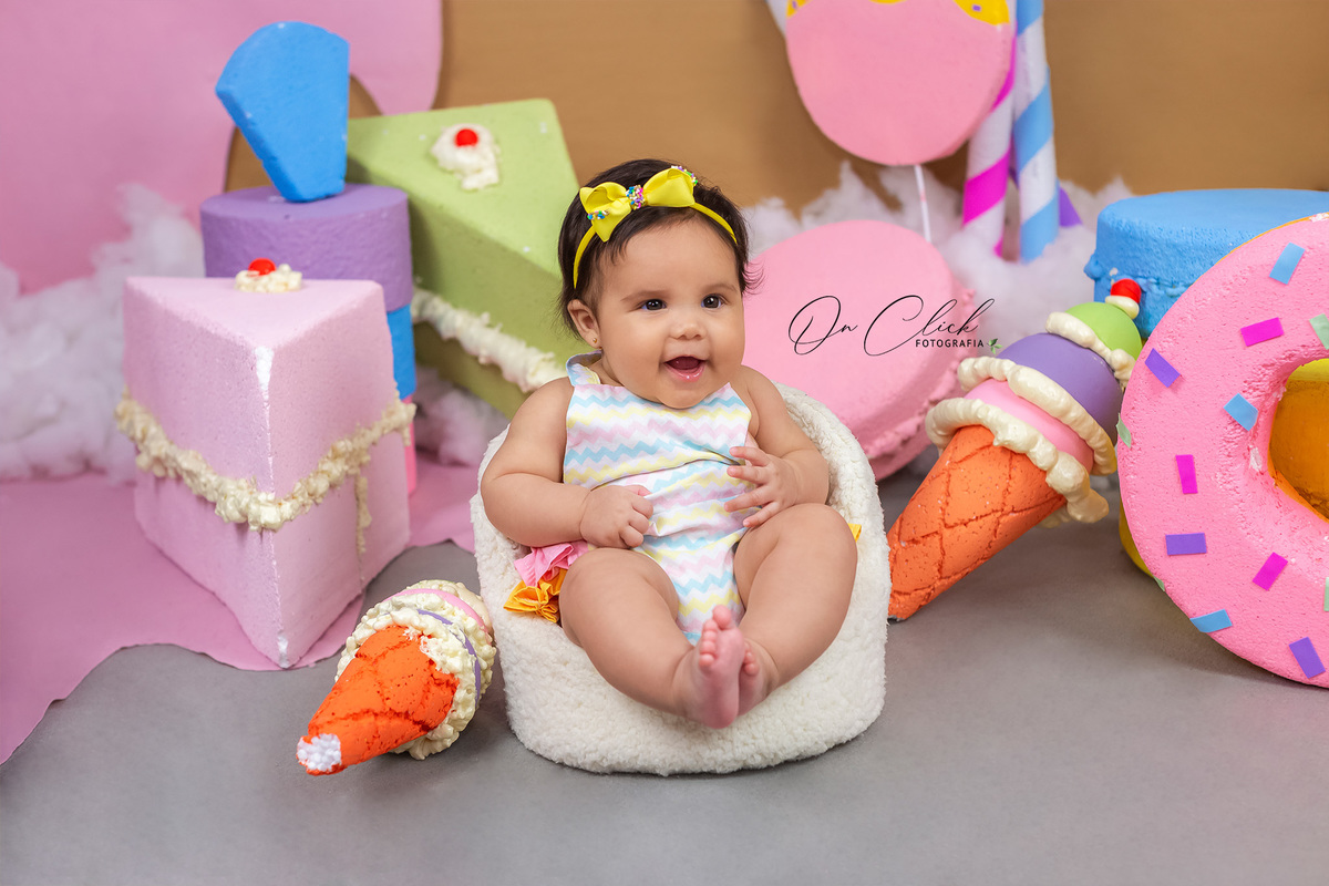 Mundo doce - Mini Sessão Dia das Crianças - On Click Fotografia 