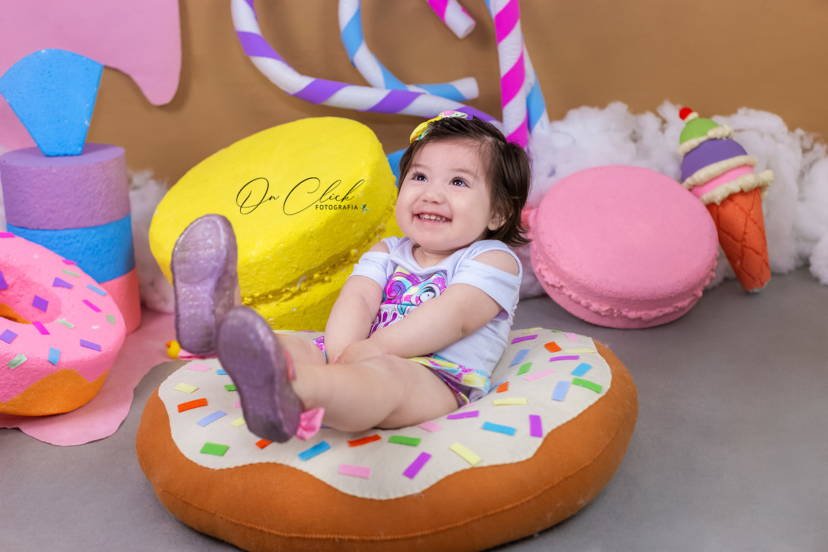 Mundo doce - Mini Sessão Dia das Crianças - On Click Fotografia 