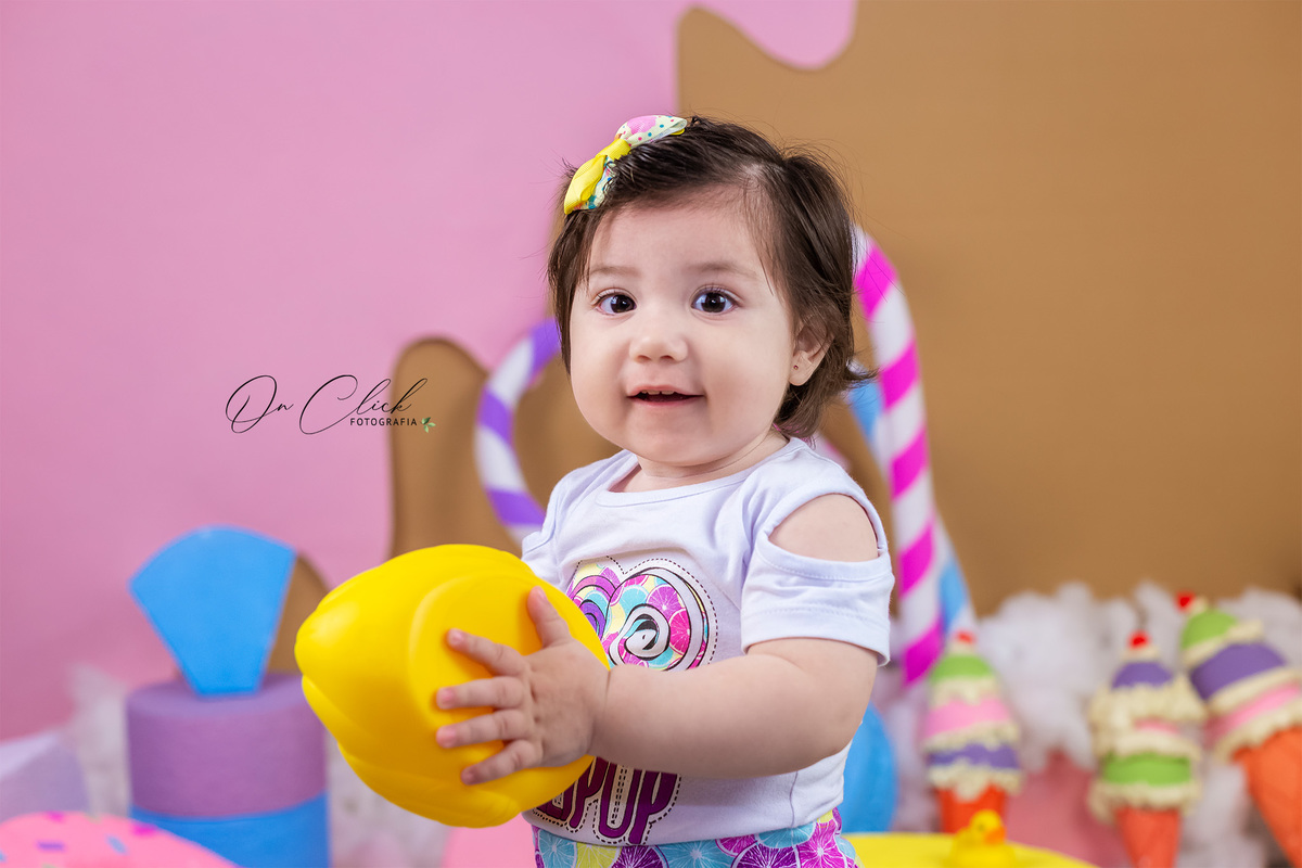 Mundo doce - Mini Sessão Dia das Crianças - On Click Fotografia 