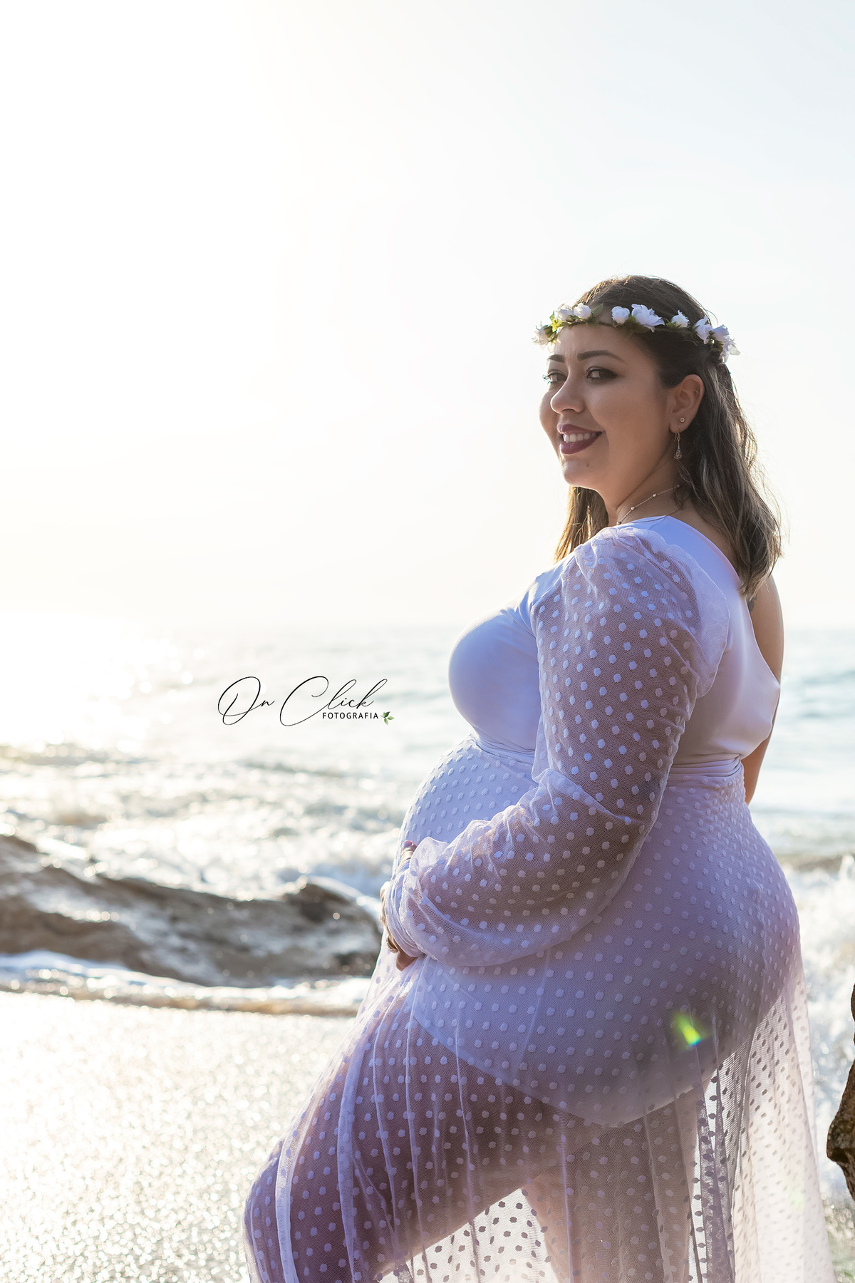 Ensaio Gestante - Caraguatatuba - Gestante Luana - Praia da Lagoa Azul / Caraguatatuba - On Click Fotografia