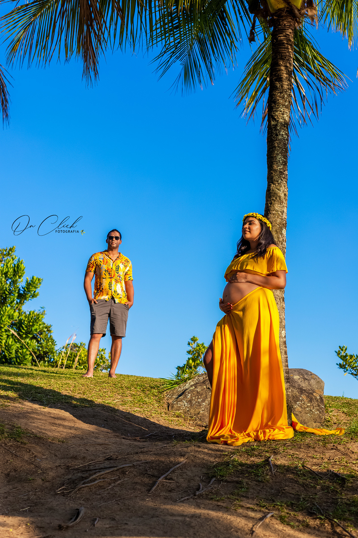 Ensaio Gestante - São Sebastião - Gestante Maiara - Praia das Calhetas / São Sebastião / SP - On Click Fotografia