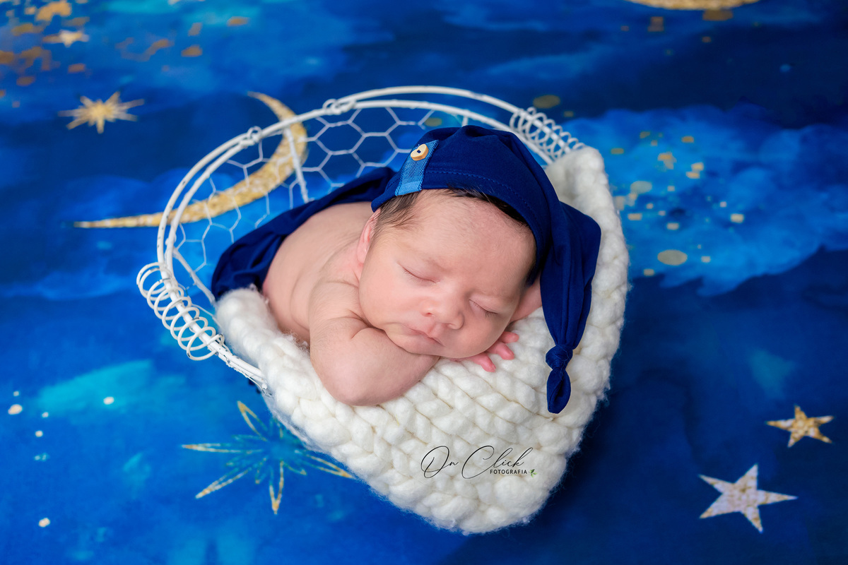 Newborn do Felipe - Newborn Trindade/RJ - Home Estúdio On Click Fotografia - Newborn Trindade/RJ