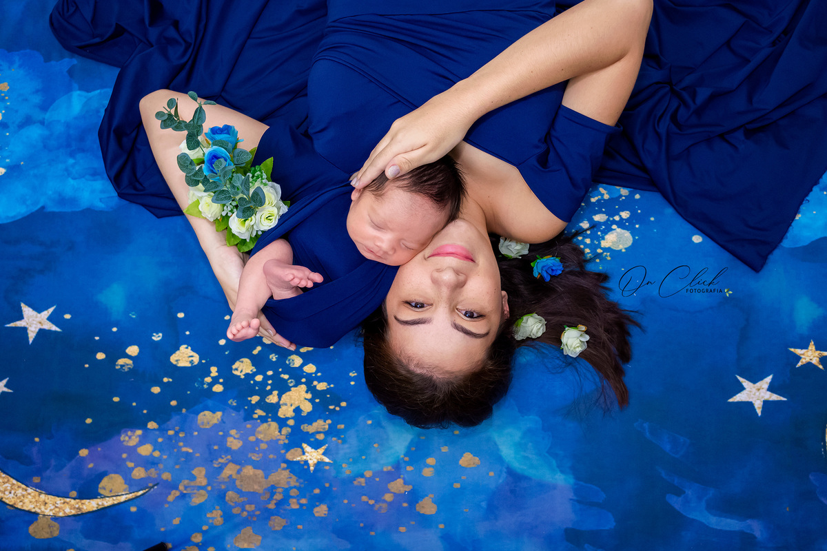 Newborn do Felipe - Newborn Trindade/RJ - Home Estúdio On Click Fotografia - Newborn Trindade/RJ