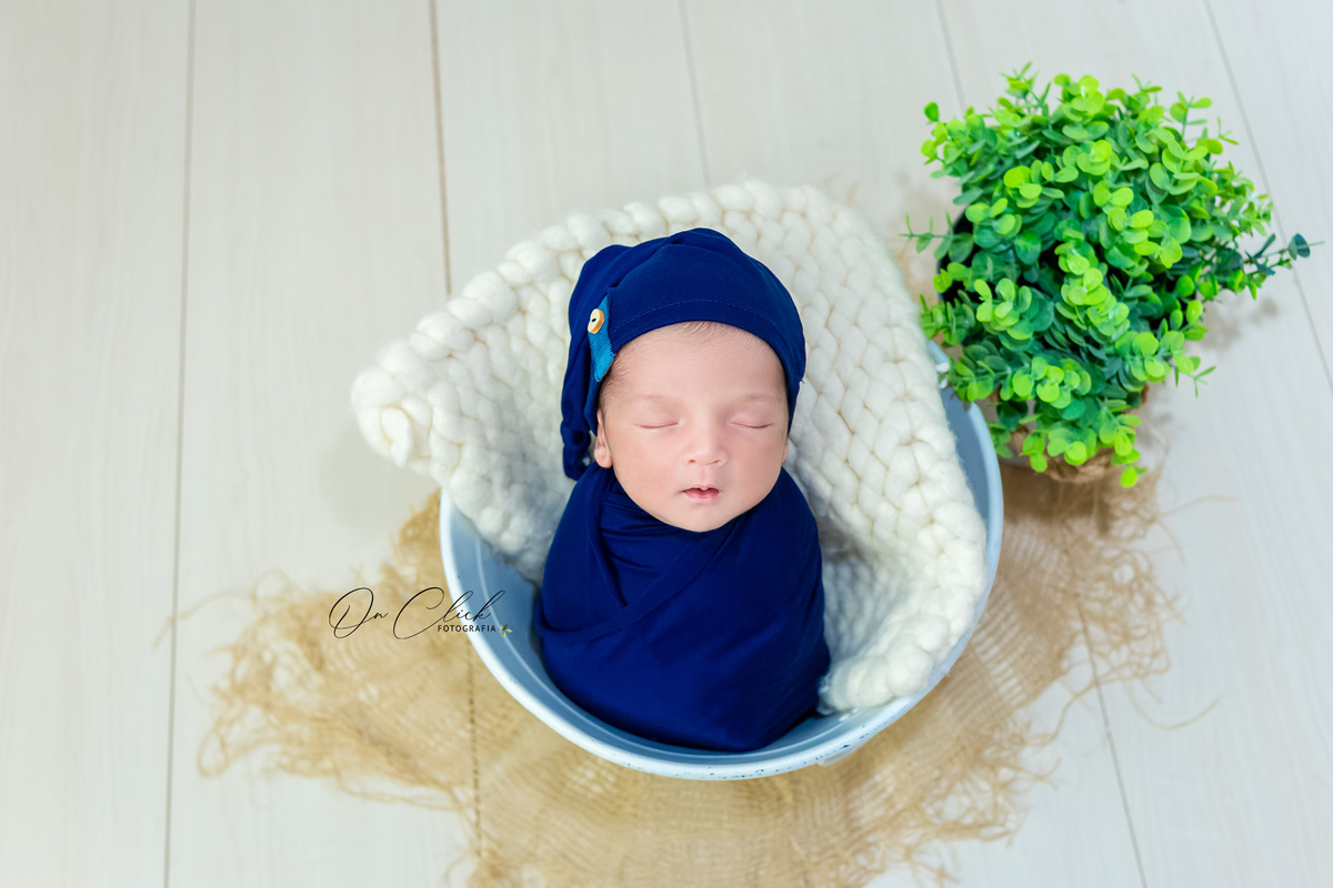 Newborn do Dérik - Newborn Caraguá - Home Estúdio On Click Fotografia - Newborn Caraguatatuba