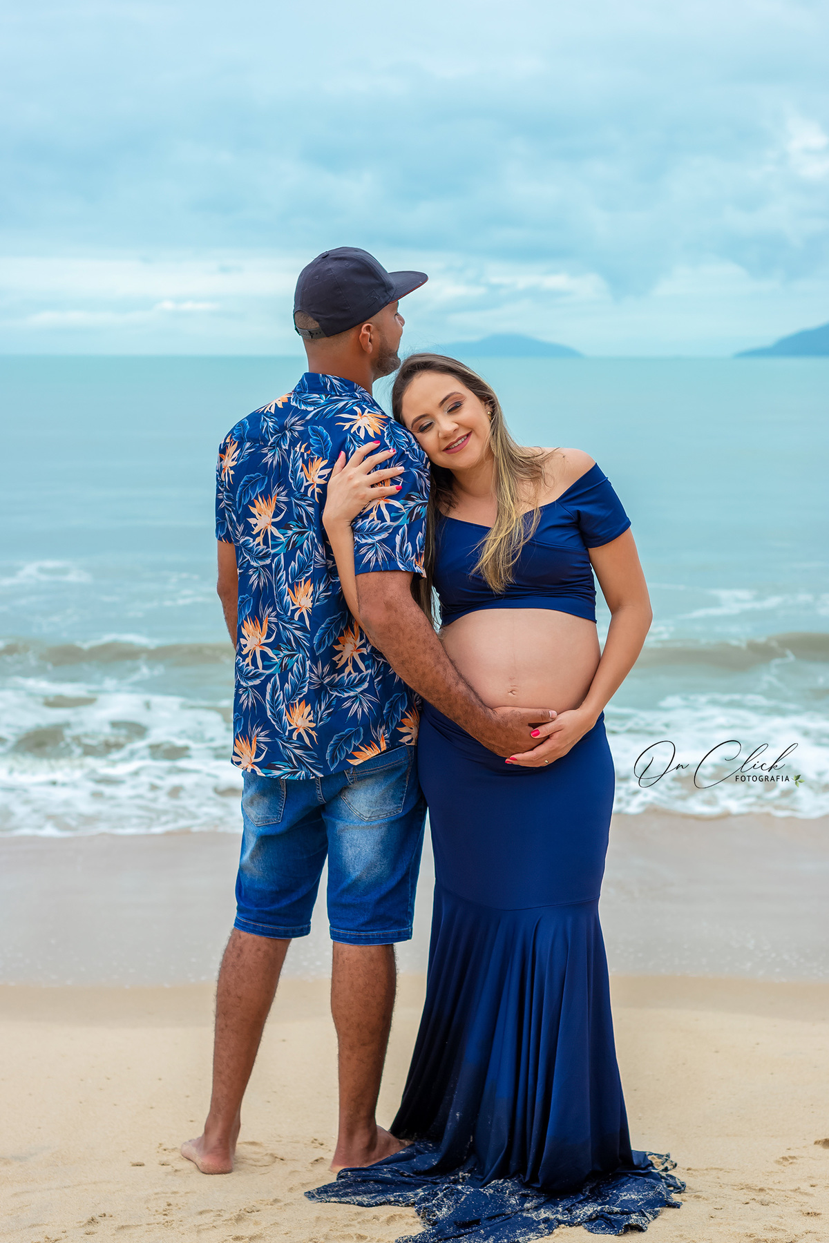 Ensaio Gestante Caraguatatuba - Gestante Débora - Praia da Lagoa Azul / Caraguatatuba/SP - On Click Fotografia