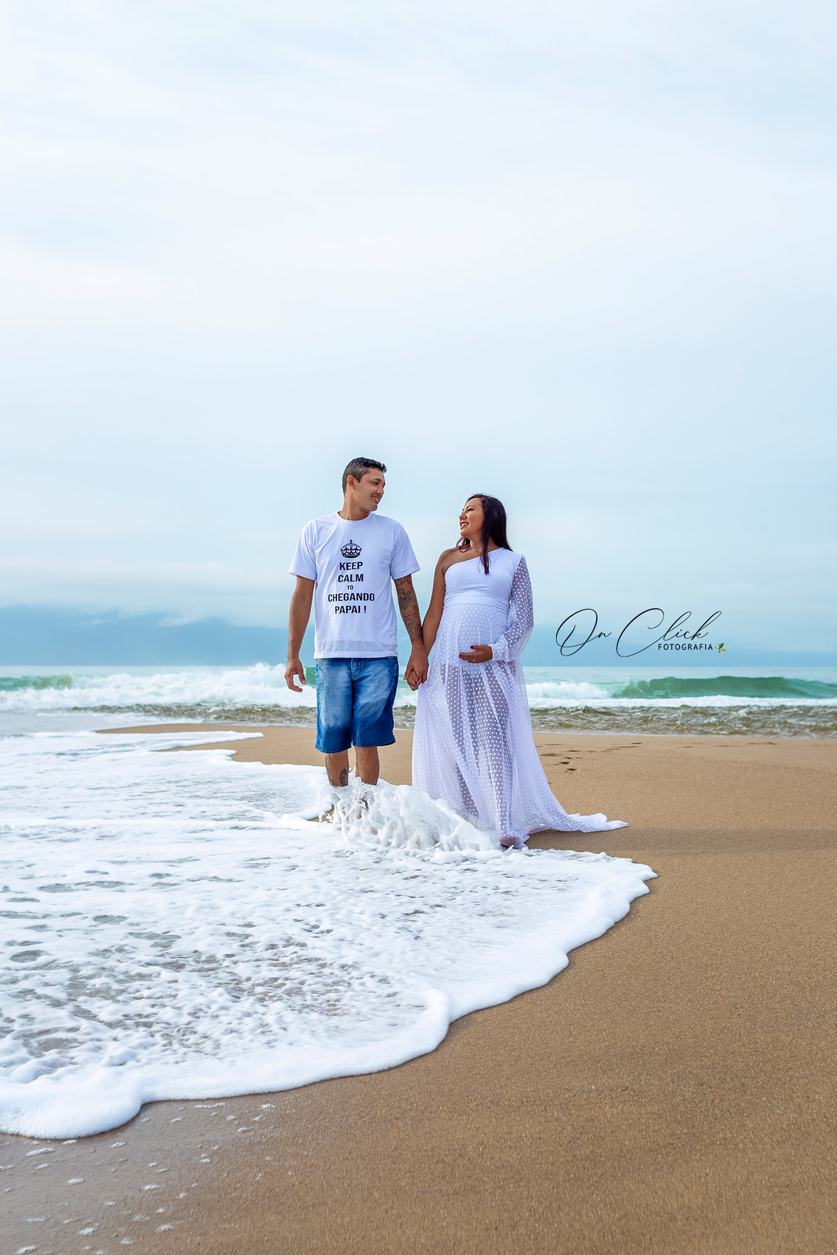 Ensaio Gestante - Caraguatatuba - Gestante Daiane - Praia da Lagoa Azul / Caraguatatuba - On Click Fotografia