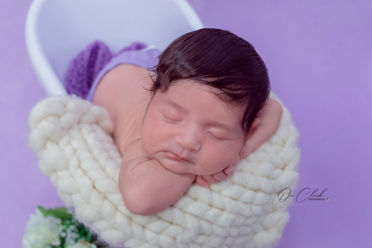 Newborn da Flávia Louise - Home Estúdio On Click Fotografia - Newborn Caraguatatuba