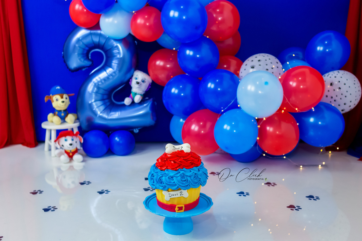 Smash the Cake Patrulha Canina - Smash the Cake do Davi - Caraguatatuba/SP - On Click Fotografia