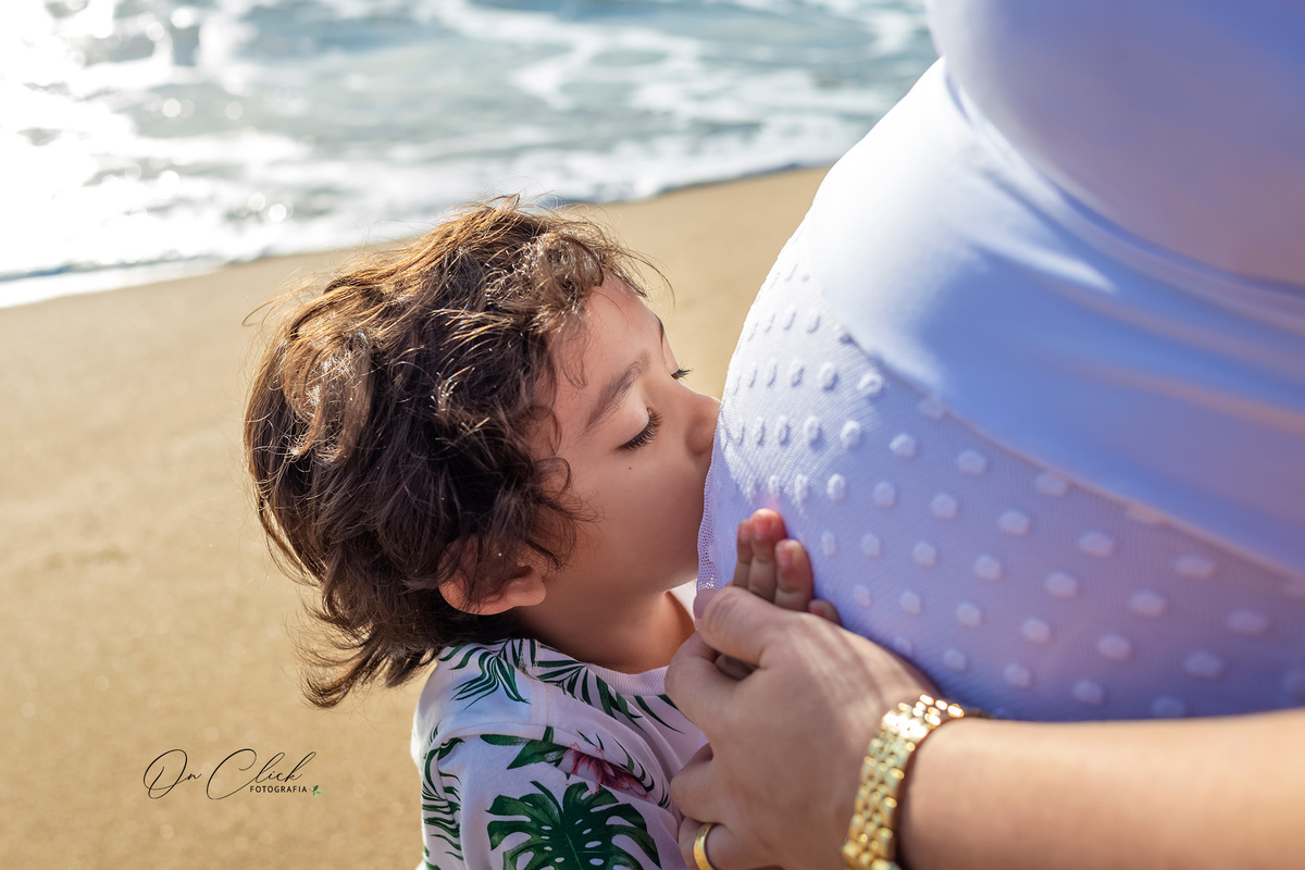 Ensaio Gestante - Caraguatatuba - Gestante Joice - Praia da Lagoa Azul / Caraguatatuba - On Click Fotografia