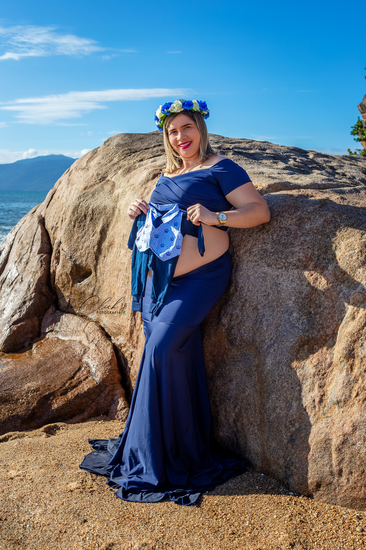 Ensaio Gestante - Caraguatatuba - Gestante Joice - Praia da Lagoa Azul / Caraguatatuba - On Click Fotografia