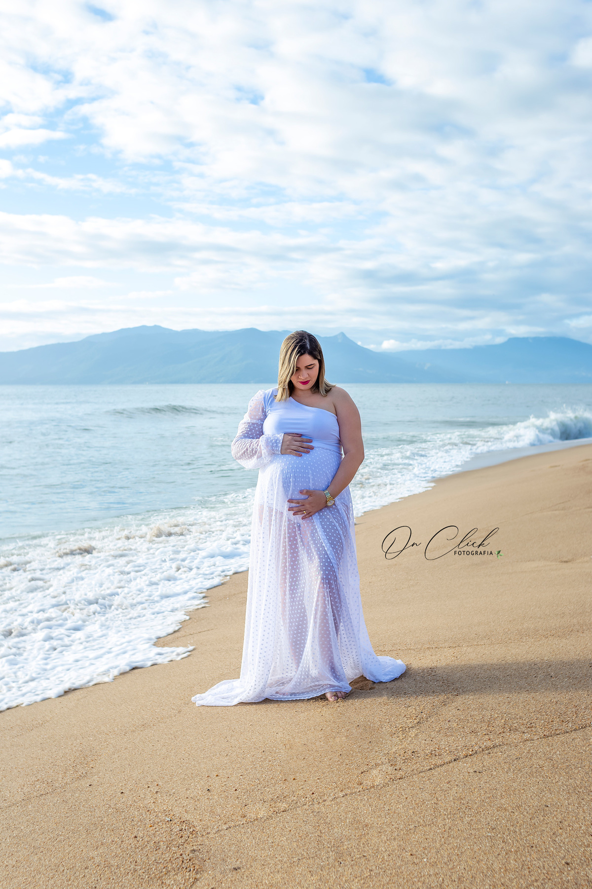 Ensaio Gestante - Caraguatatuba - Gestante Joice - Praia da Lagoa Azul / Caraguatatuba - On Click Fotografia