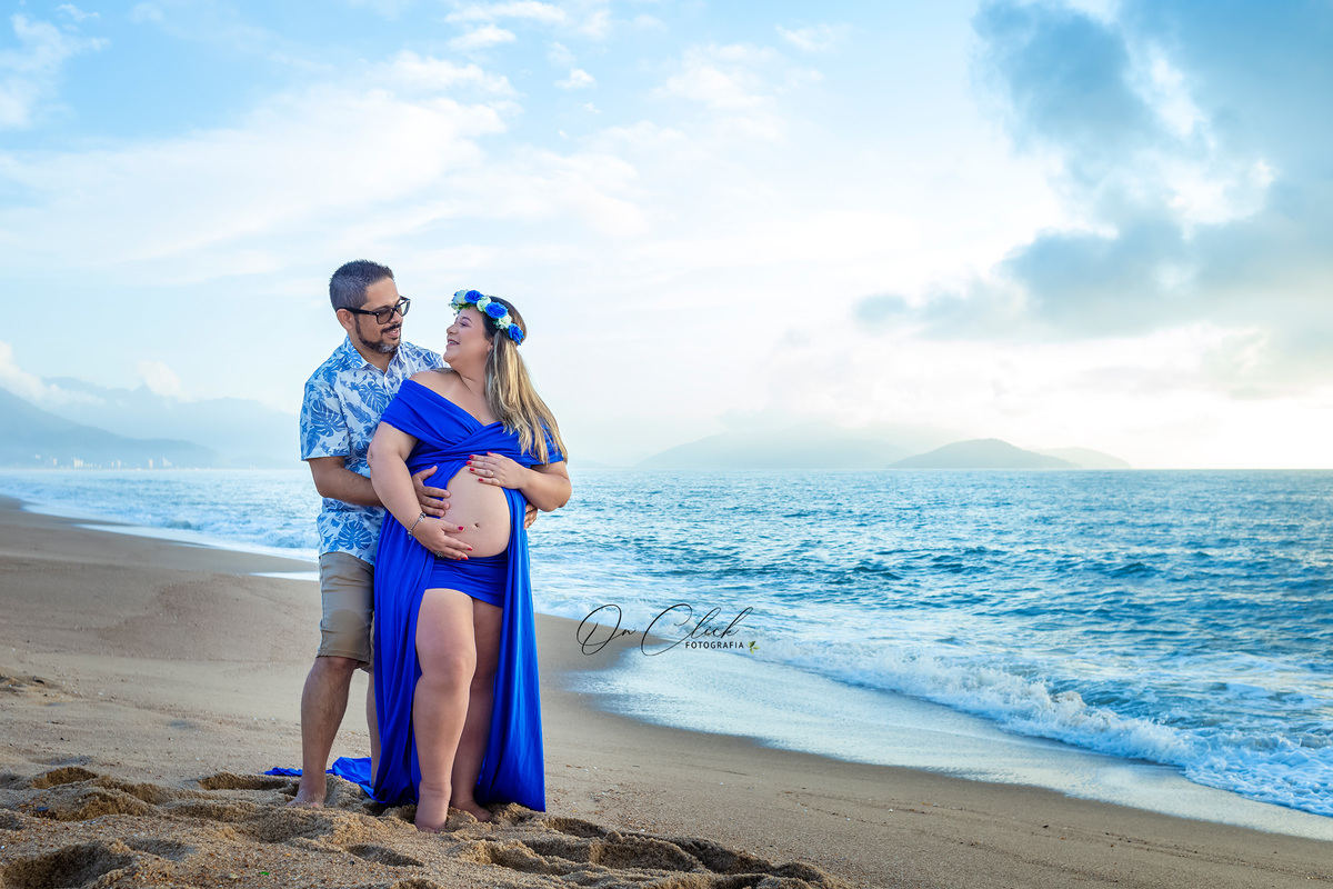 Ensaio Gestante - Caraguatatuba - Gestante Mariana - Praia da Lagoa Azul / Caraguatatuba - On Click Fotografia