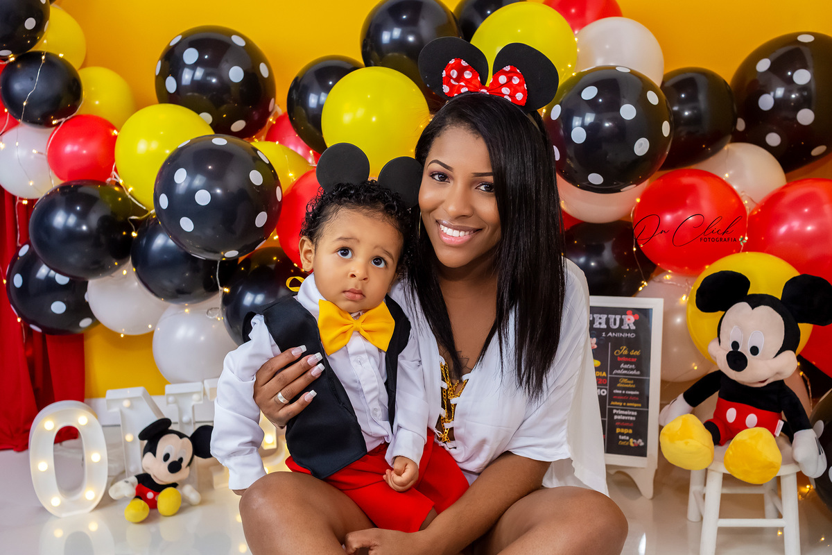 Smash the Cake Mickey - Smash the Cake do Arthur - Caraguatatuba/SP - On Click Fotografia