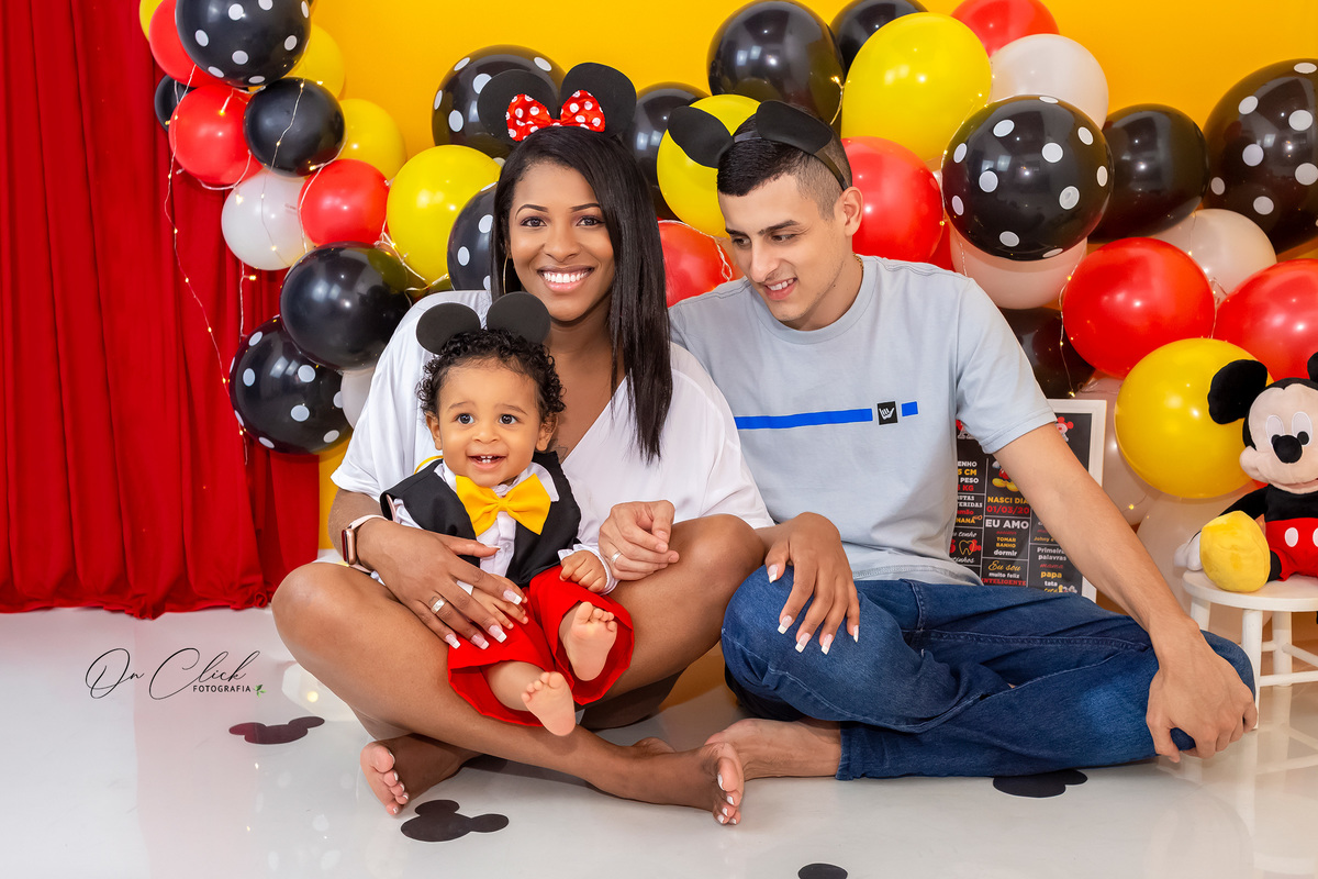 Smash the Cake Mickey - Smash the Cake do Arthur - Caraguatatuba/SP - On Click Fotografia