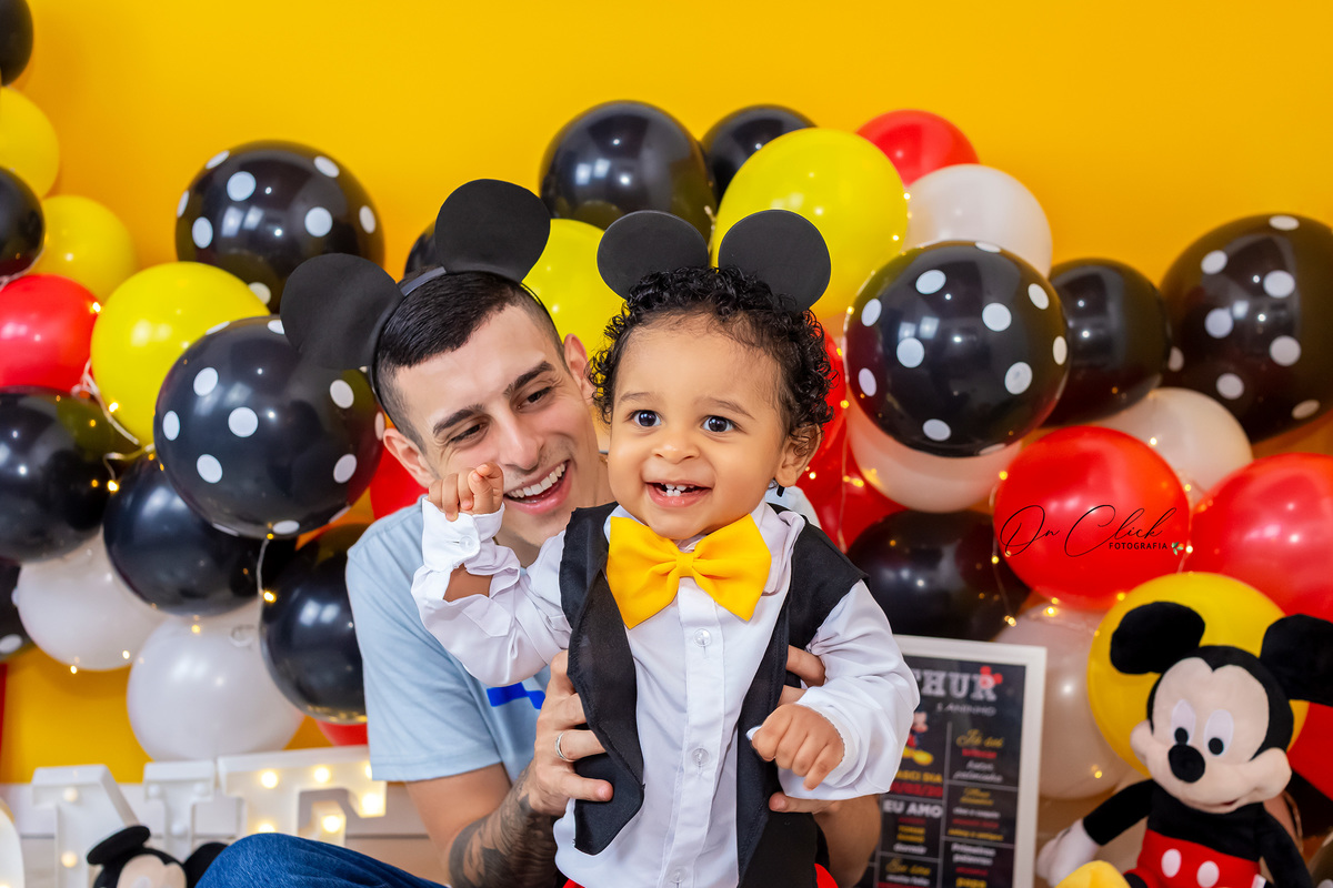 Smash the Cake Mickey - Smash the Cake do Arthur - Caraguatatuba/SP - On Click Fotografia