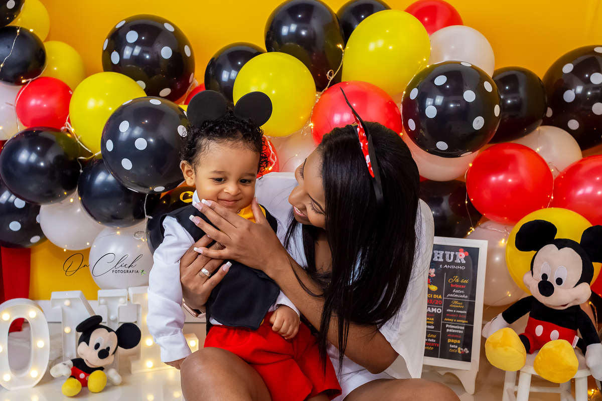 Smash the Cake Mickey - Smash the Cake do Arthur - Caraguatatuba/SP - On Click Fotografia