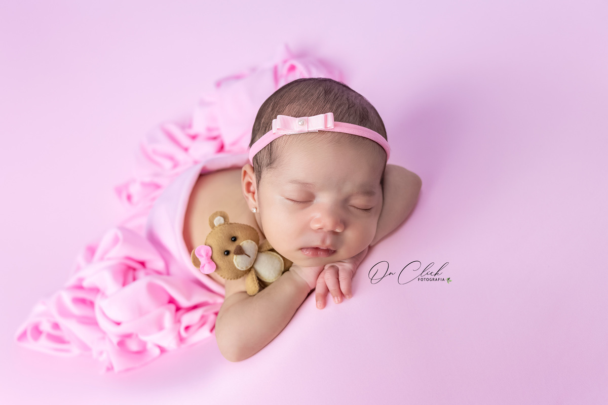 Newborn do Ayla Louise - Newborn Caraguatatuba - Home Estúdio On Click Fotografia - Newborn Caraguatatuba