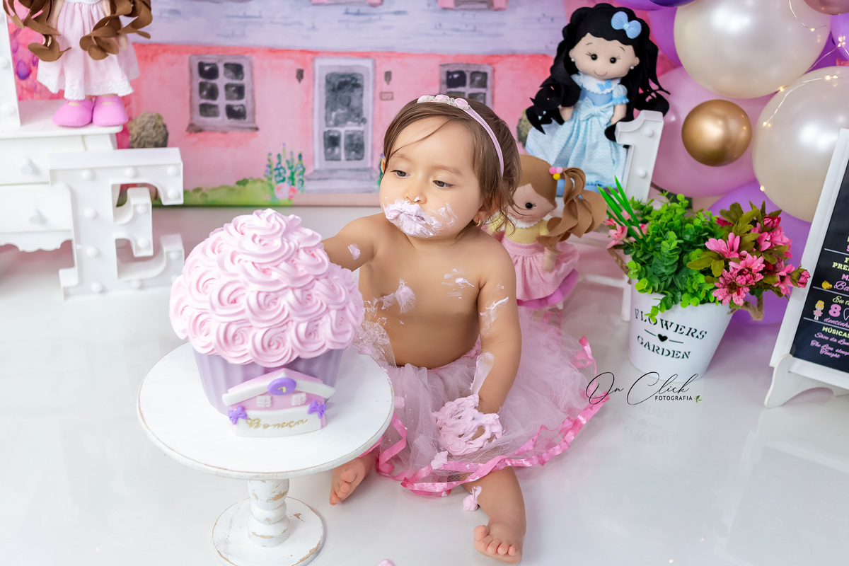 Smash the Cake Boneca - Smash the Cake da Agatha Sophie - Caraguatatuba/SP - On Click Fotografia