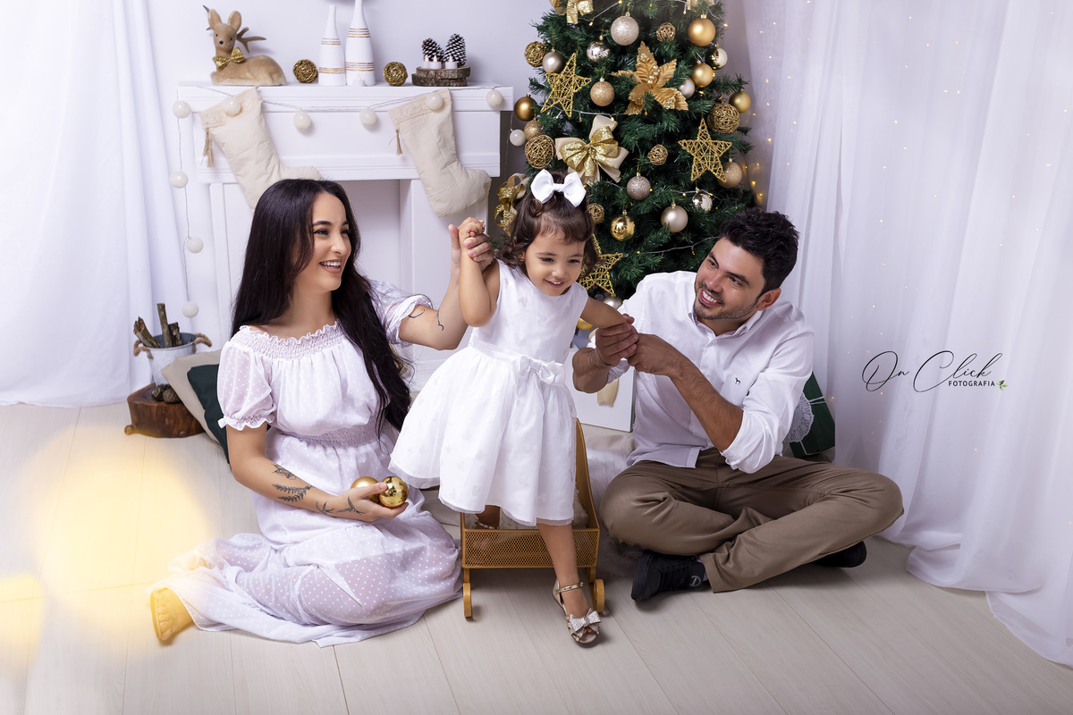 Memórias Natalinas 2021 - Sessão de Natal em Família - Natal Caraguatatuba - 
 Estúdio On Click Fotografia