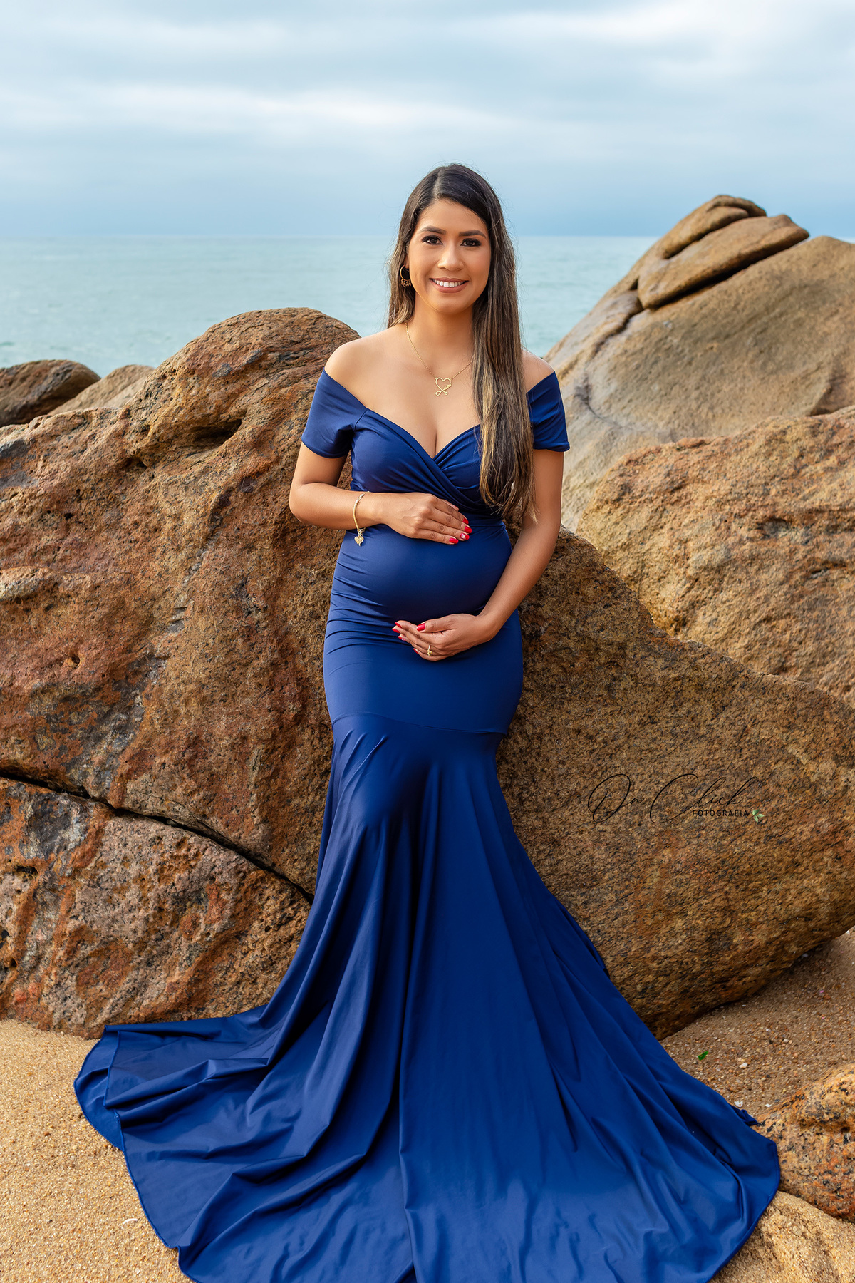 Ensaio Gestante na Praia - Ensaio Gestante Caraguatatuba - Gestante Kelly - Praia da Lagoa Azul / Caraguatatuba - On Click Fotografia