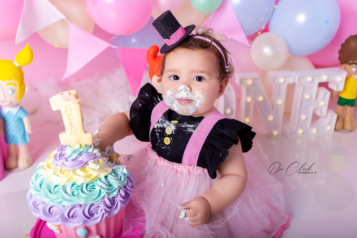 Smash the Cake Mundo Bita Rosa - Smash the Cake da Lorena - Caraguatatuba/SP - On Click Fotografia