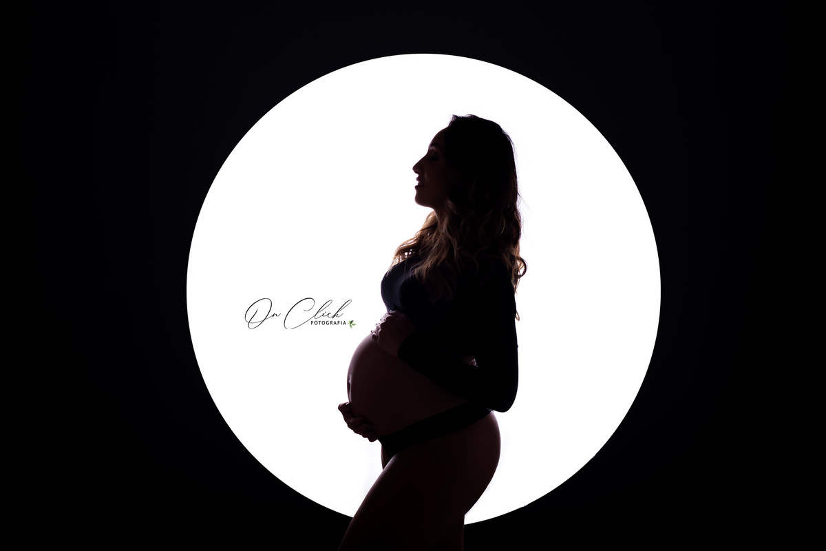 Ensaio Gestante Estúdio- Caraguatatuba - Gestante Daliane - Estúdio On Click Fotografia / Caraguatatuba - On Click Fotografia