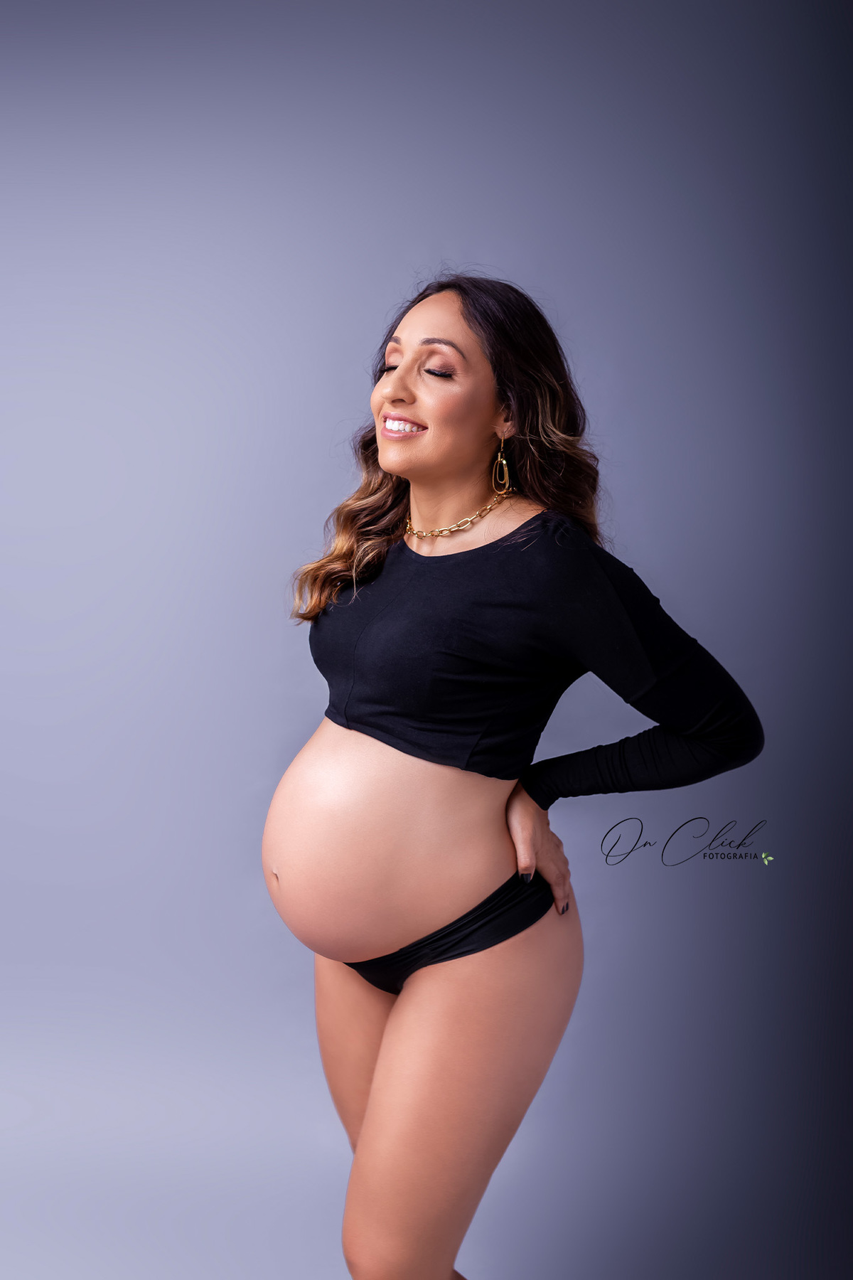 Ensaio Gestante Estúdio- Caraguatatuba - Gestante Daliane - Estúdio On Click Fotografia / Caraguatatuba - On Click Fotografia