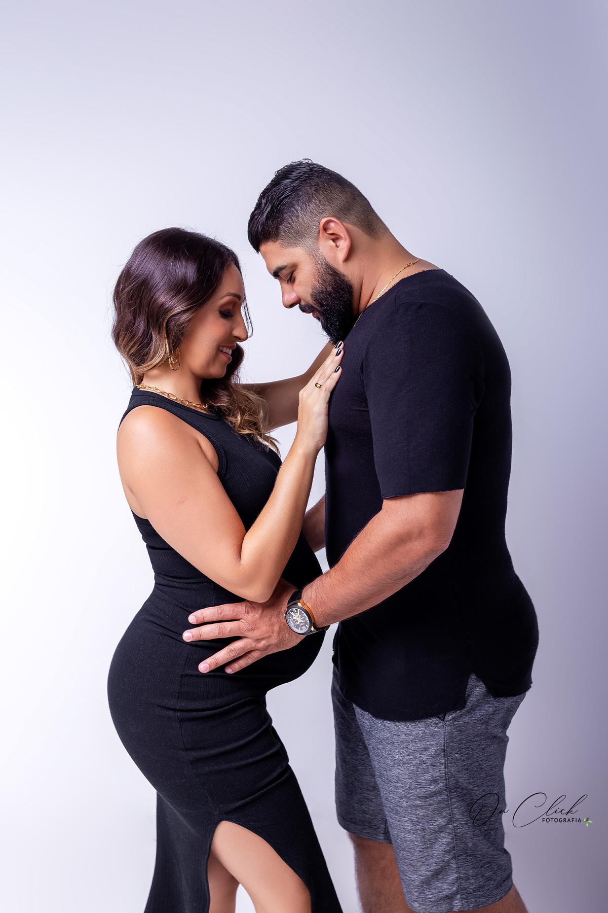 Ensaio Gestante Estúdio- Caraguatatuba - Gestante Daliane - Estúdio On Click Fotografia / Caraguatatuba - On Click Fotografia