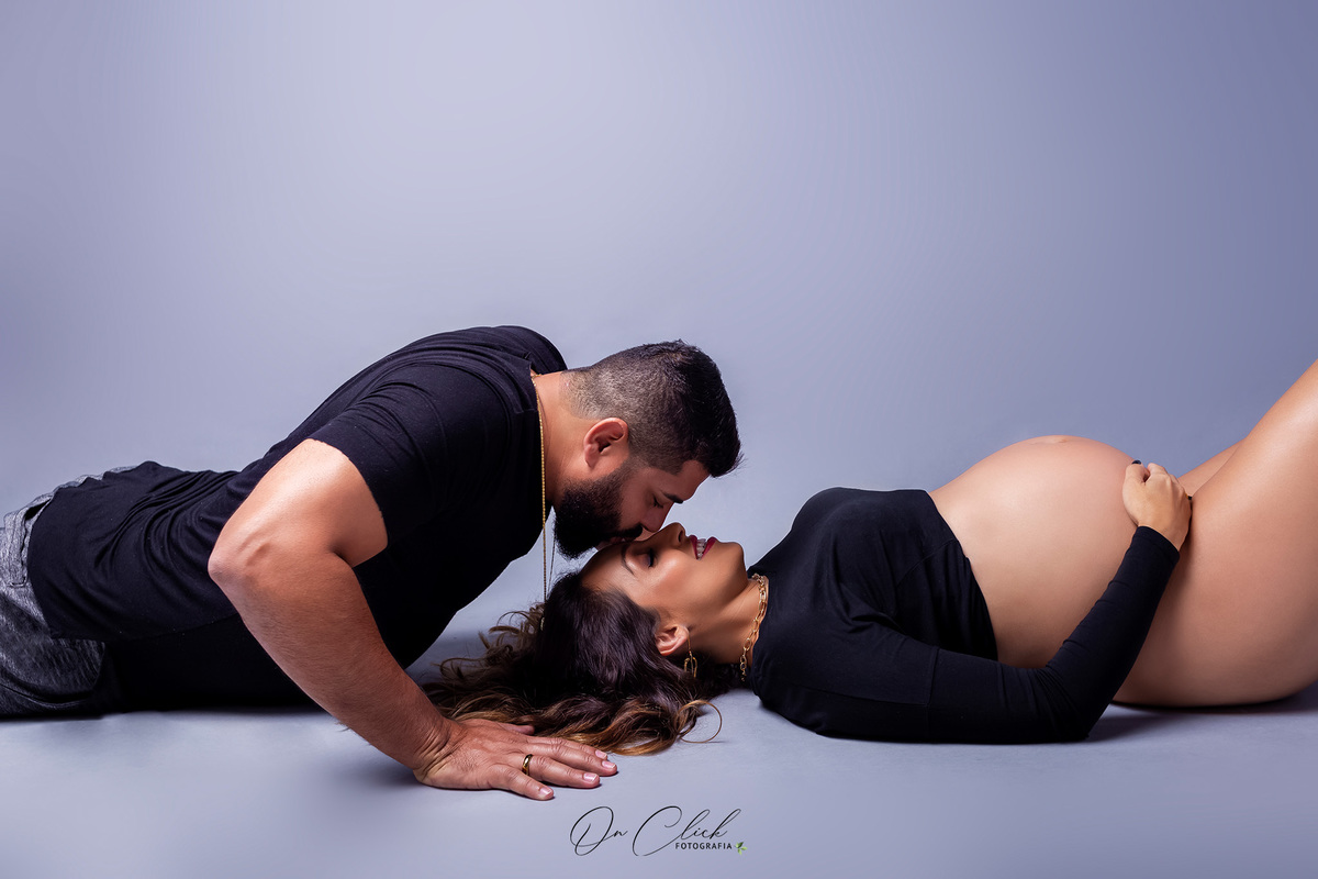 Ensaio Gestante Estúdio- Caraguatatuba - Gestante Daliane - Estúdio On Click Fotografia / Caraguatatuba - On Click Fotografia