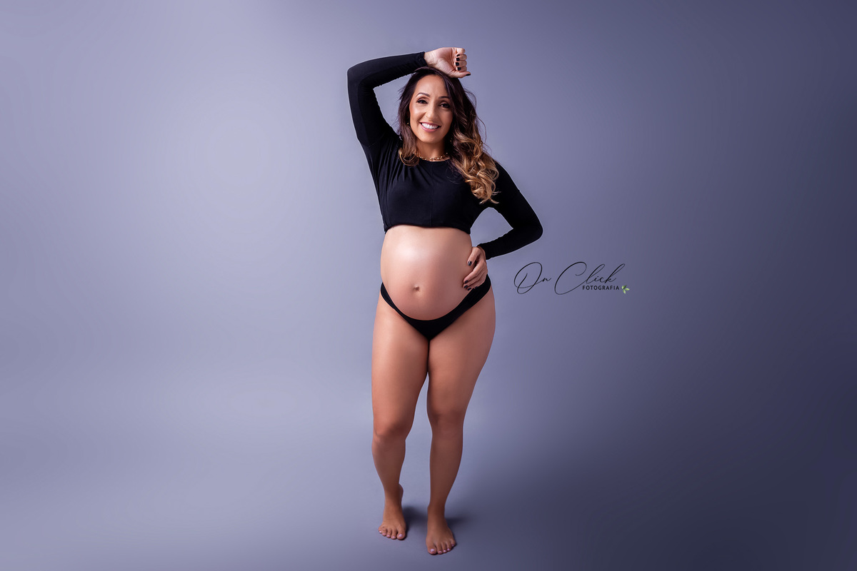 Ensaio Gestante Estúdio- Caraguatatuba - Gestante Daliane - Estúdio On Click Fotografia / Caraguatatuba - On Click Fotografia
