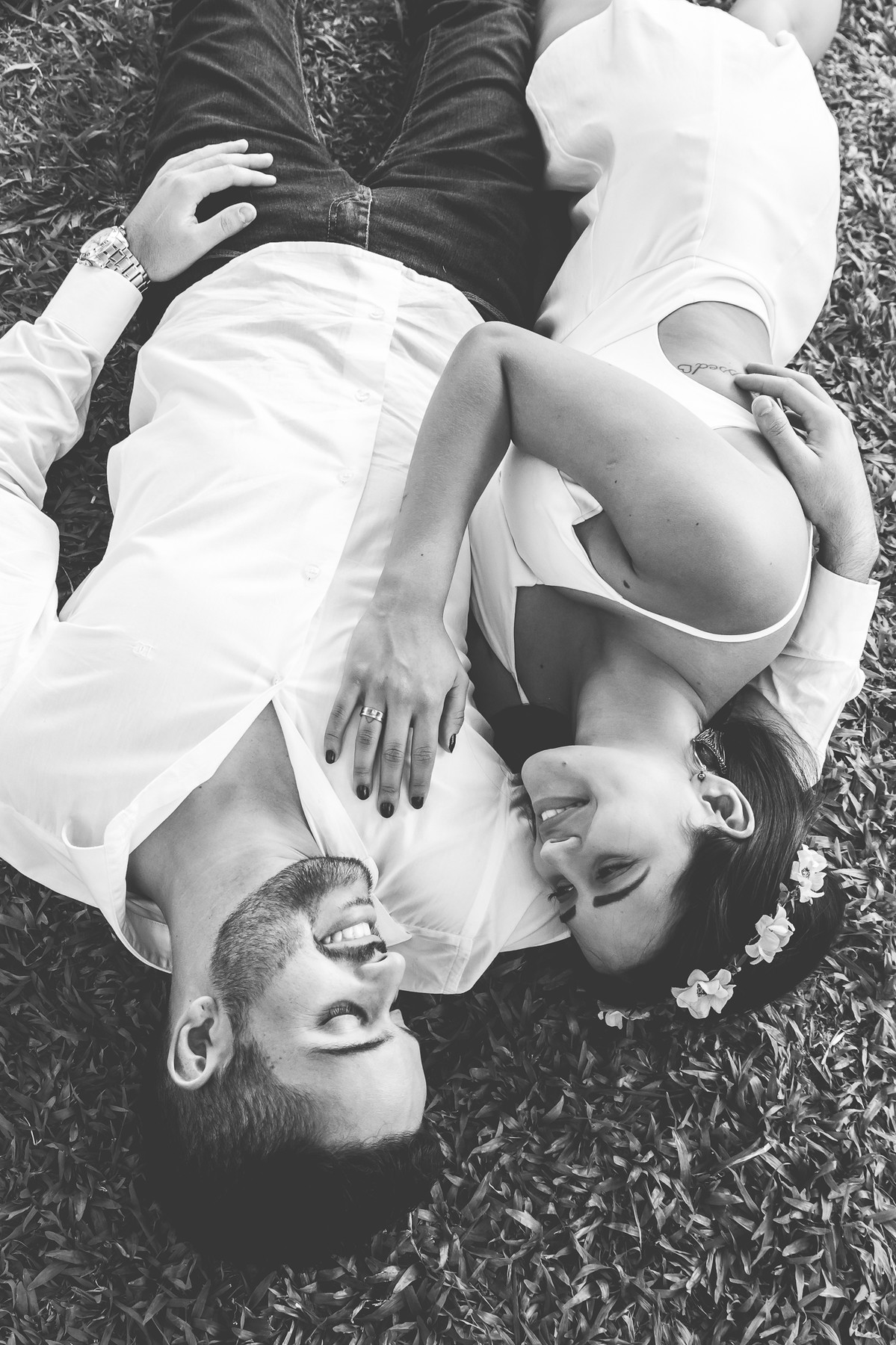 ensaio casal - externo - preto e branco