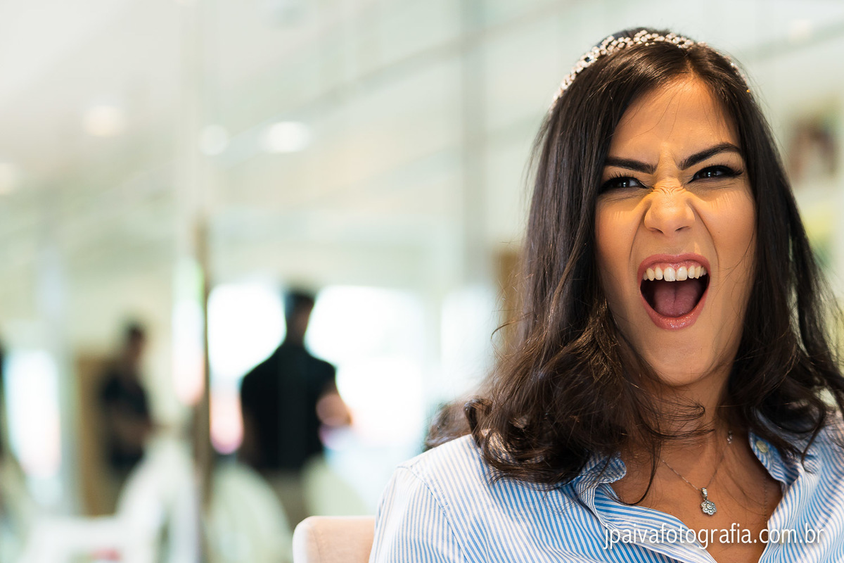 noiva se preparando para o casamento