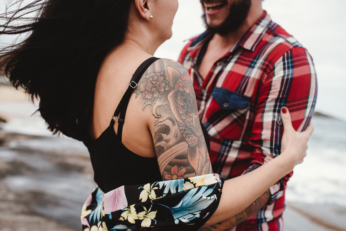 ensaio, pre wedding, tatuagem, praia do rosa, destination wedding, elopement