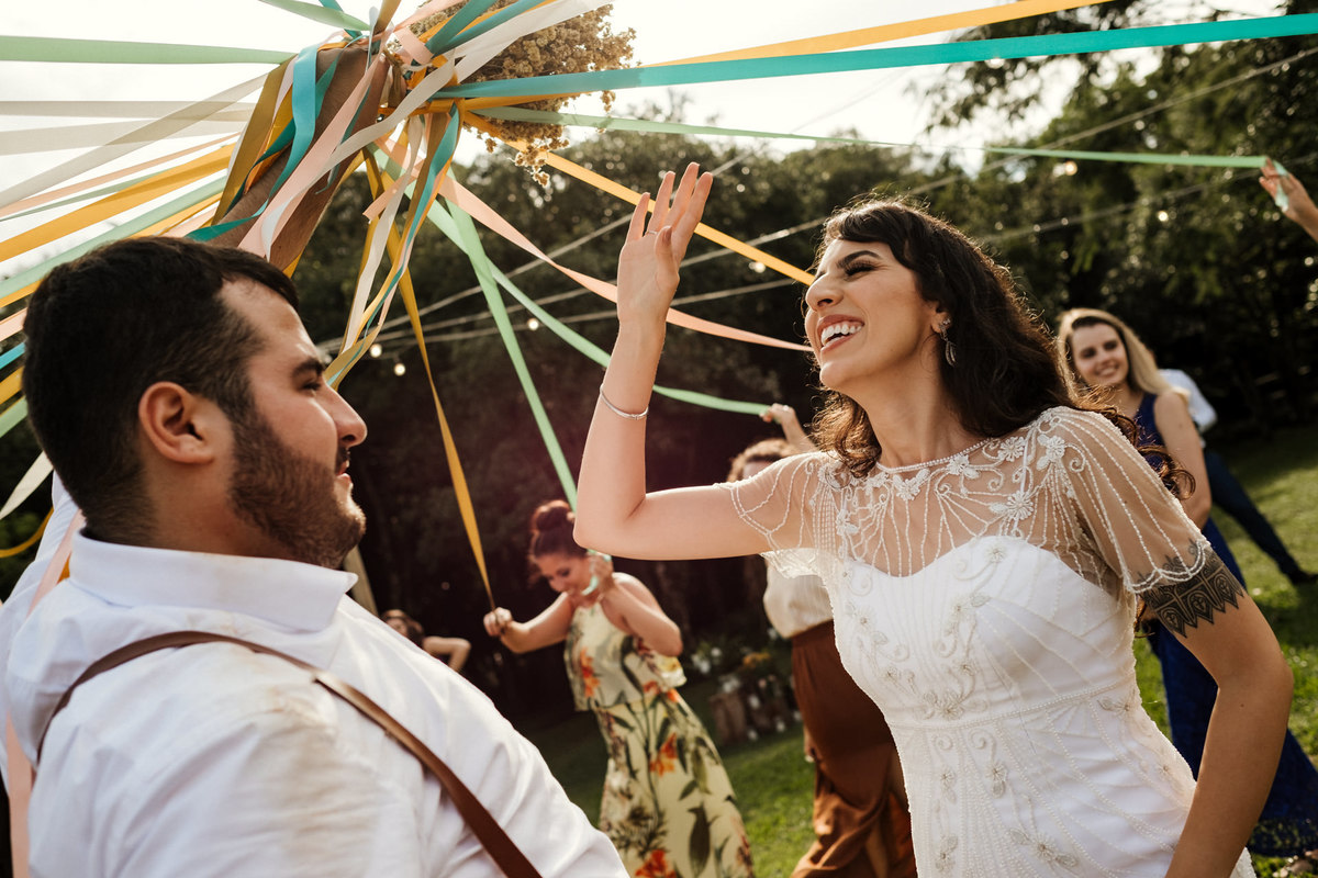 Casamento Rustico Campo Rancho P&R
buque de fitas
