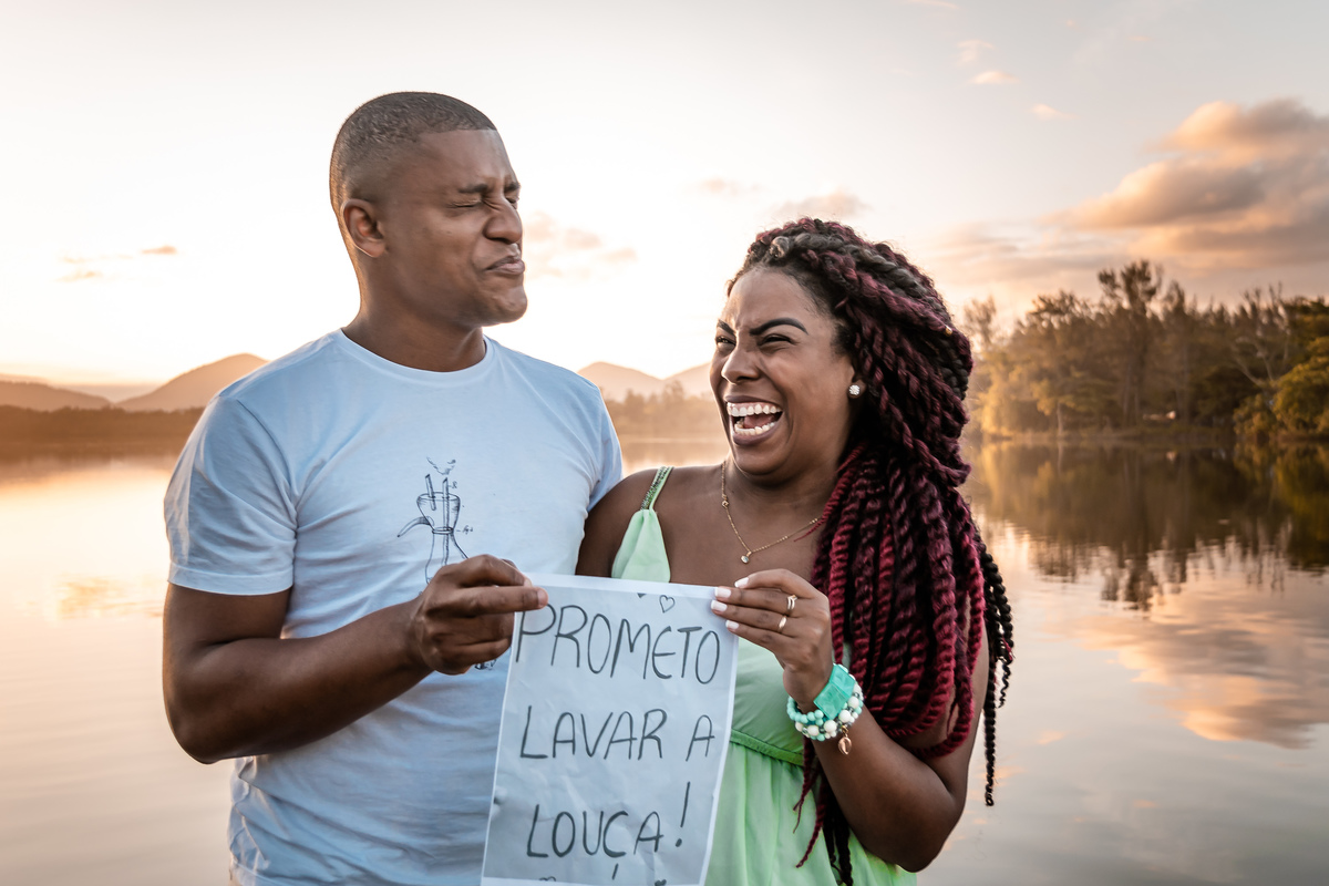 Ensaio Pré Casamento na Praia da Reserva - Ilha 3 - Recreio dos Bandeirantes - Jaqueline & Maiquel