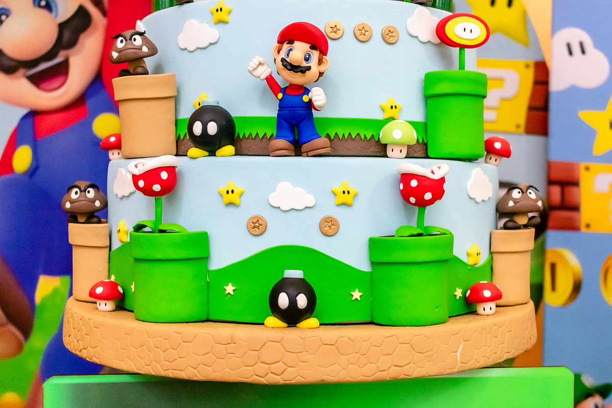 Festa Infantil Super Mario no Rio de Janeiro: Fotos do Aniversário de 5 anos do Pedro