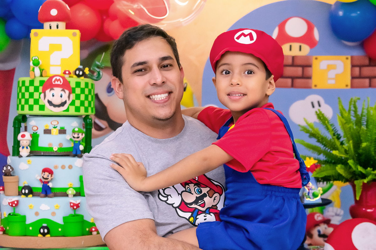 Festa Infantil Super Mario no Rio de Janeiro: Fotos do Aniversário de 5 anos do Pedro