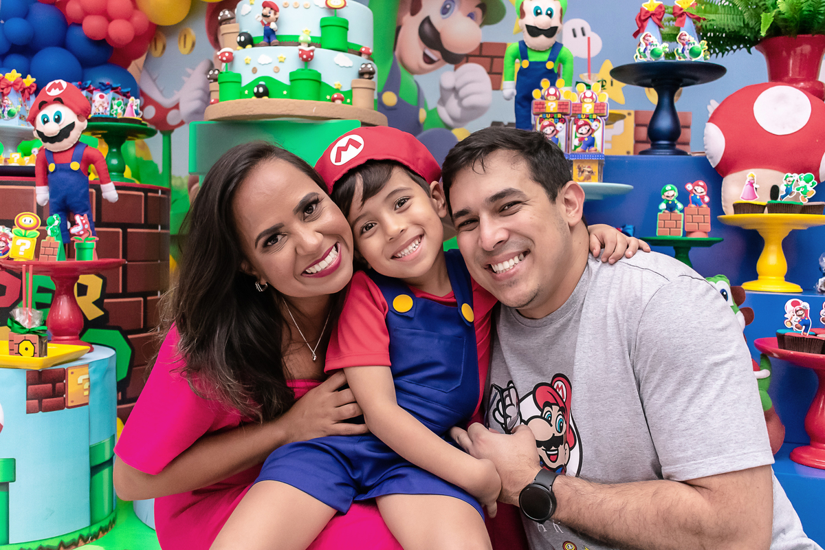 Festa Infantil Super Mario no Rio de Janeiro: Fotos do Aniversário de 5 anos do Pedro